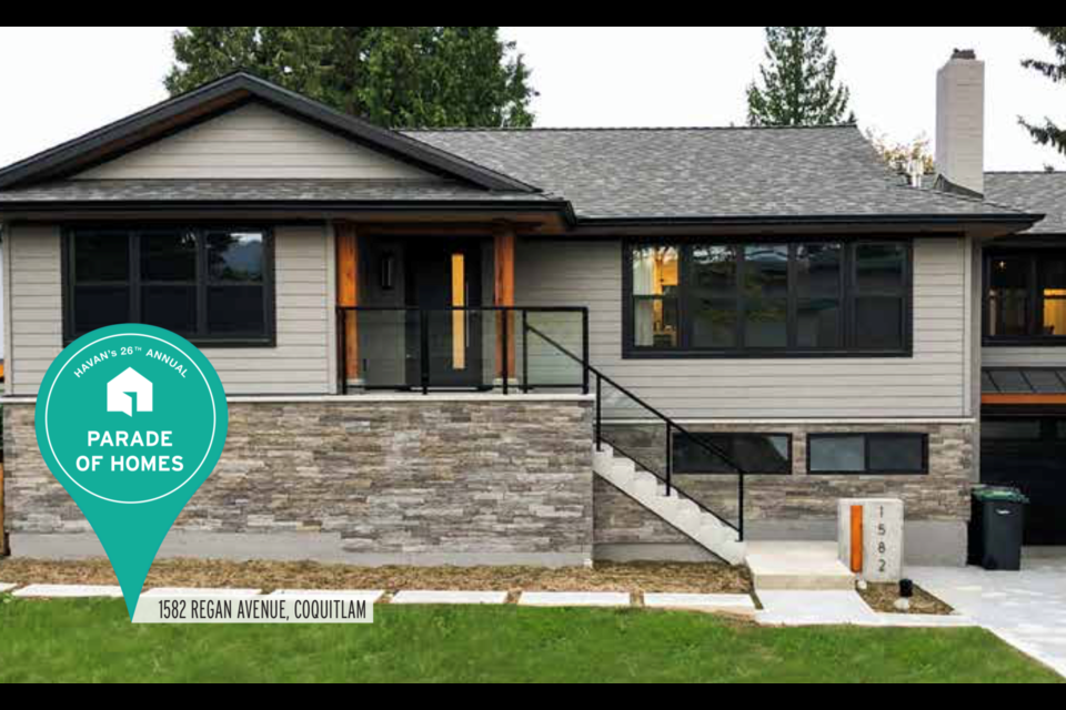 This home on Reagan Street in Coquitlam is one of 19 featured in the Homebuilders Association Vancouver's 26th annual Parade of Homes on June 9.
