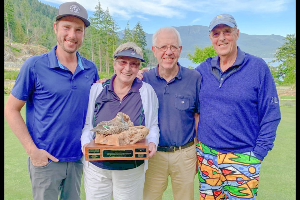 Winners representing Cates Hill / Valhalla - from left, Shane Fitzpatrick, Alice Jennings, Terry Boss and Michael Cornelissen.