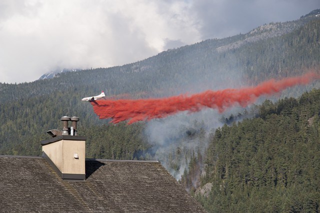 Wildfire training on Whistler Mountain