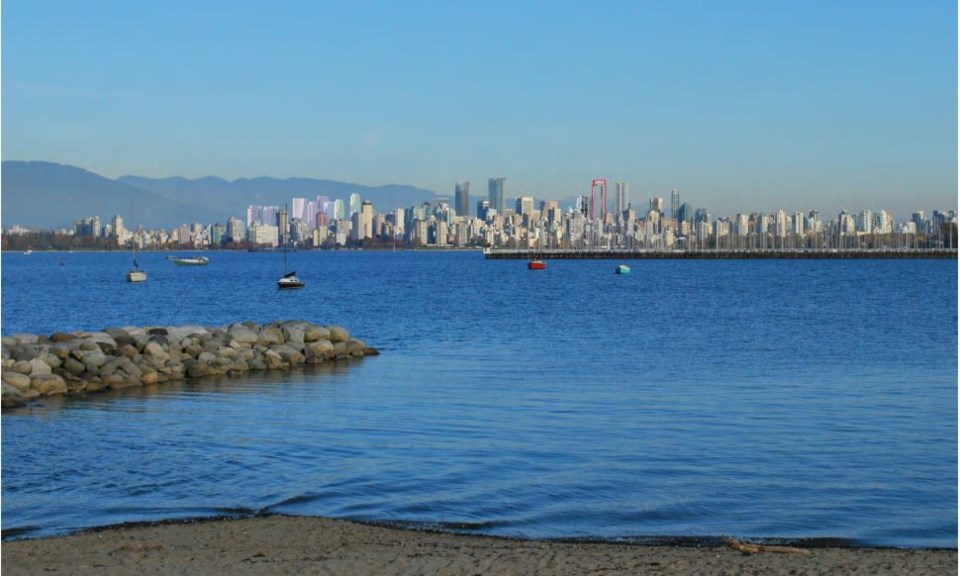 Skyline view from Jericho Beach.