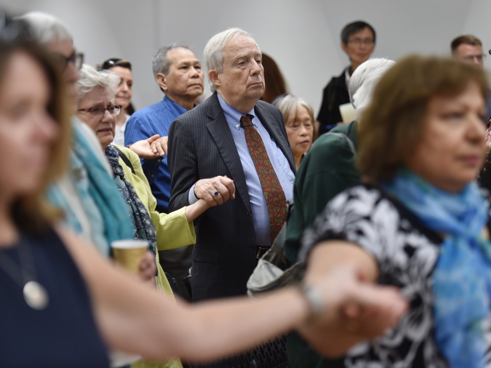 Community members gathered to celebrate the opening of the Marpole Neighbourhood House May 22. Photo