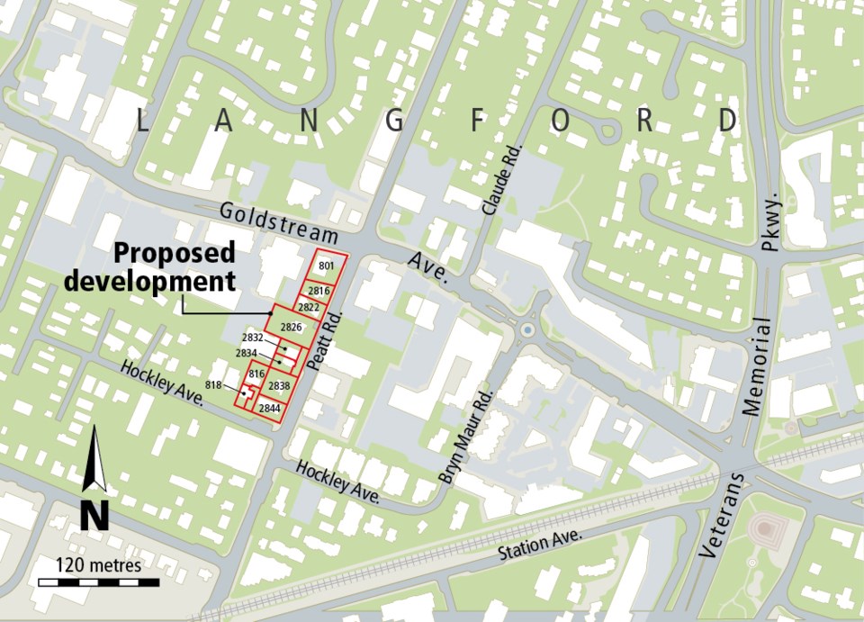 Proposed Peatt Road development in Langford