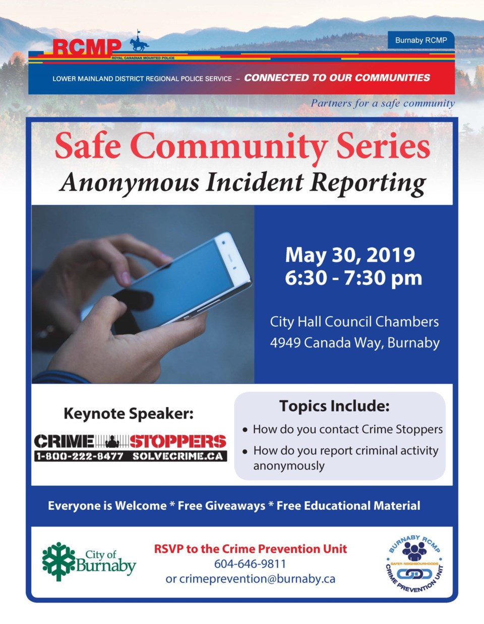 Safe Community Series, RCMP