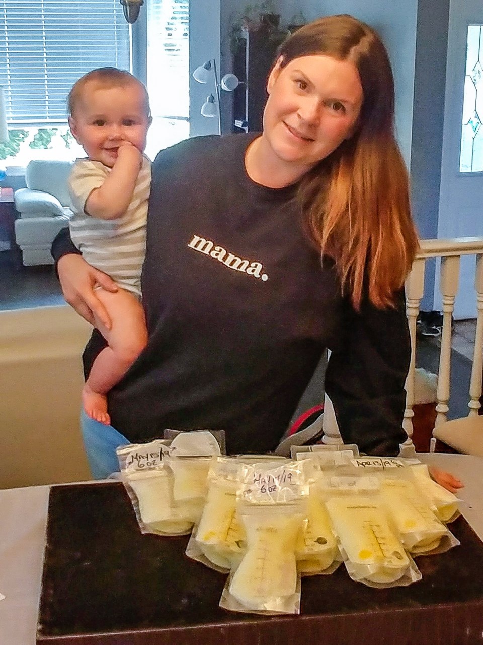 Jodi Neibert says she donated 650 ounces of milk to the Coquitlam woman in December 2018
