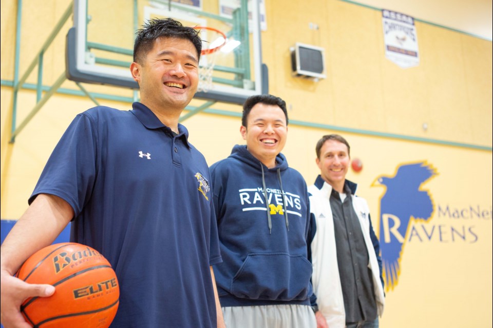 Steward Siy’s longtime passion for high school basketball is making a difference at MacNeill secondary. Siy was recently honoured among the Nova Star Awards at the Volunteers Are Stars event for the Richmond Cares, Richmond Gives organization. Photo by Sean Hitrec