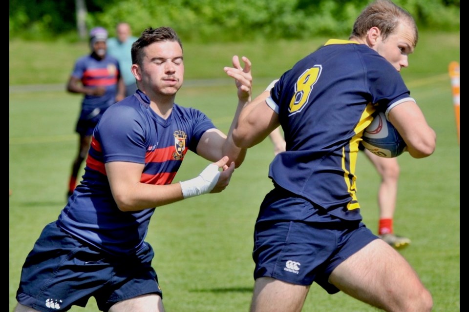 Andrew Kraft proved to be a handful for the Yale Lions in the South Delta Sun Devils dominating 57-12 victory to capture bronze on Saturday at the B.C. AAA Rugby Championships in Abbotsford.