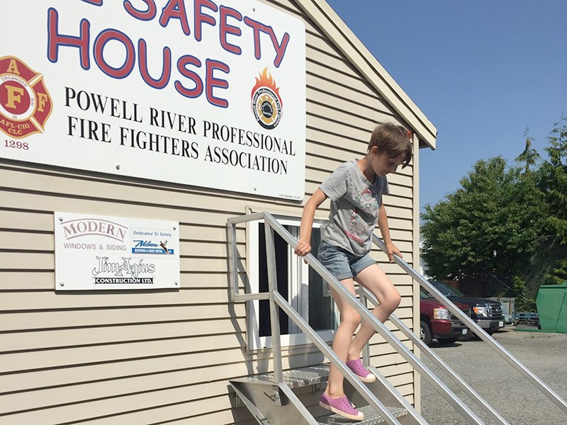 Powell River fire safety house