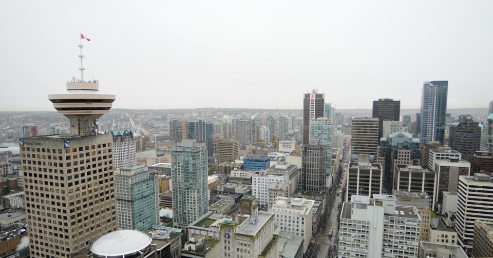 A view of Harbour Centre looking south. Photo Dan Toulgoet