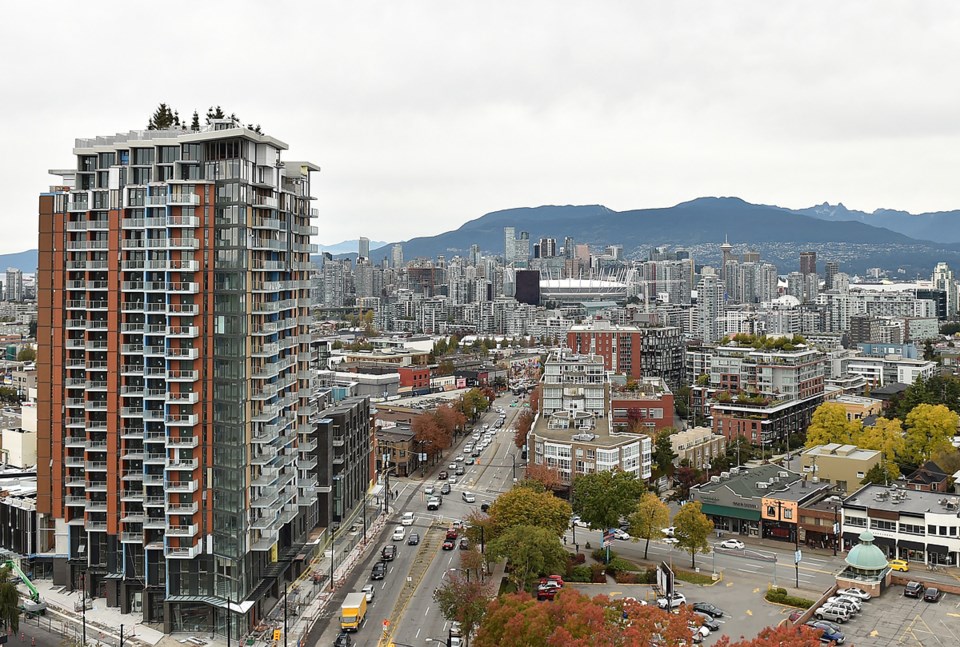 Looking north from Kingsway and East 10th Avenue. Photo Dan Toulgoet