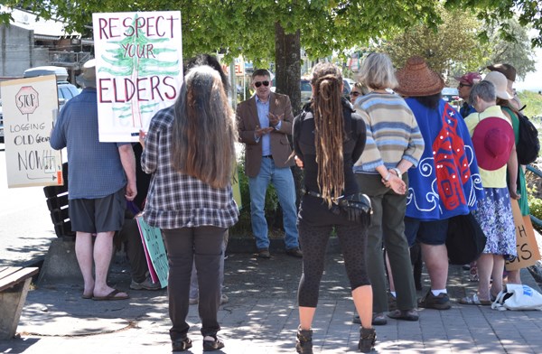 logging protest