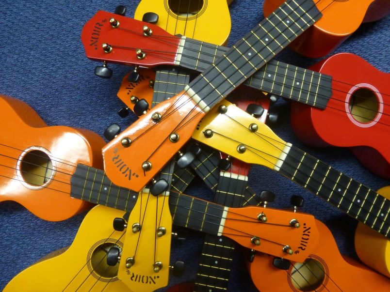 ukuleles, stock photo