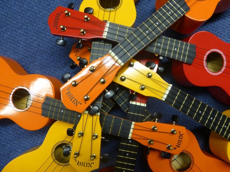 ukuleles, stock photo