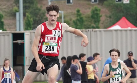 Burnaby Central's Ryan Goudron collected gold in both the junior boys' 1500m steeplechase and the 4x400m relay, along with teammates Sebastyan Szymanski, Marcus Taylor and Gerard Natavio, as part of an impressive medal haul from the 2019 B.C. High School track and field championships earlier this month in Kelowna.