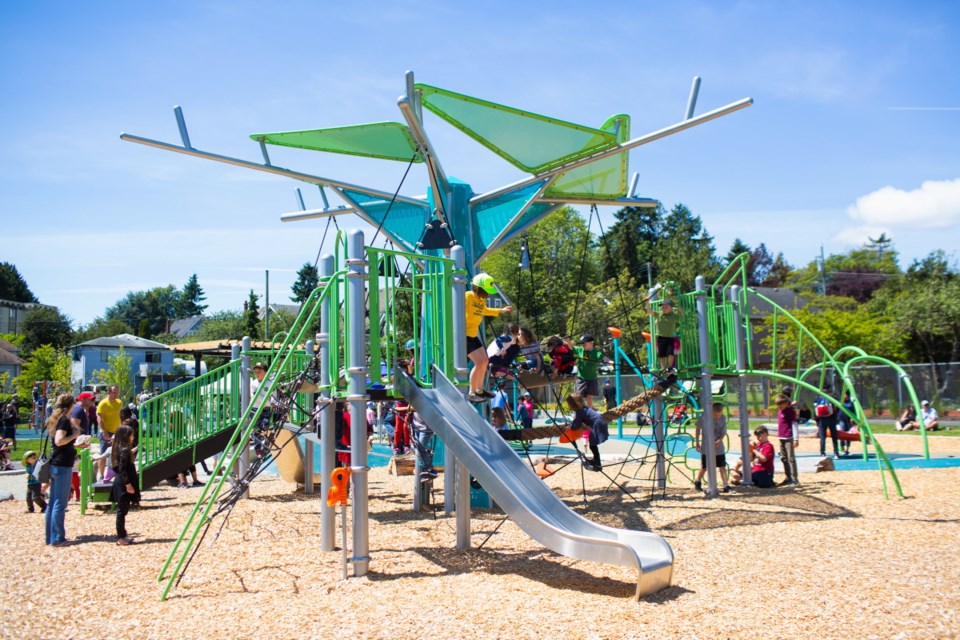 The new and improved playground area at Cecilia Ravine Park officially opened on June 8.