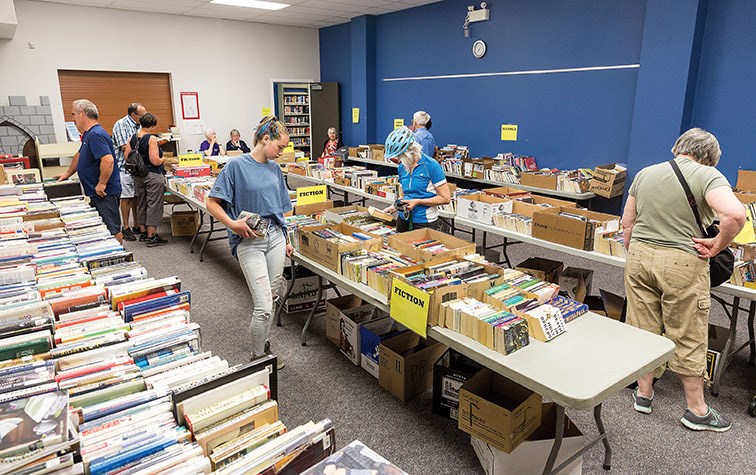 The Friends of the Library held a book sale on Saturday at the Nechako branch of Prince George Public Library. All books were by donation with all funds raised going towards improvements in the branch. Citizen Photo by James Doyle