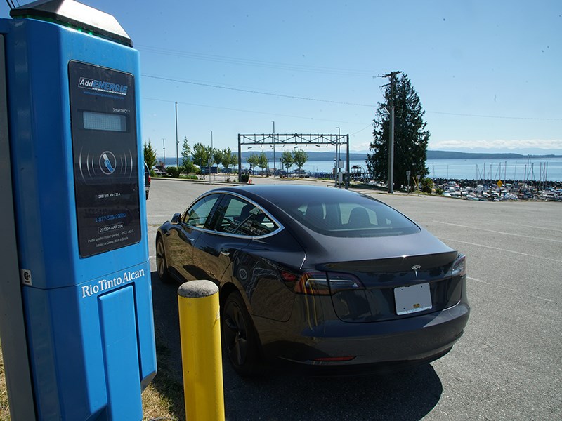 Powell River electric vehicle station