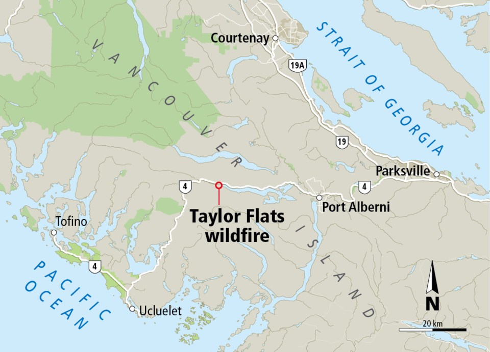 Taylor Flats wildfire