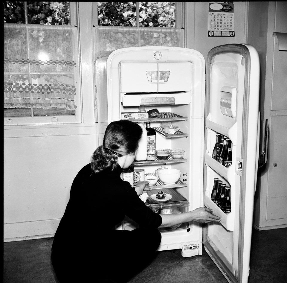 Inside the refrigeration 1957