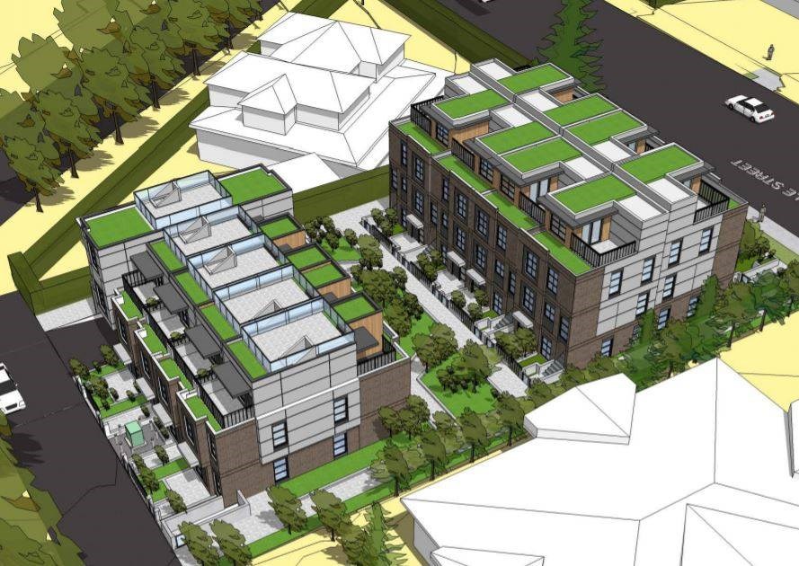 If approved, this proposed stacked-townhouse development at 4575 Granville St. will significantly co