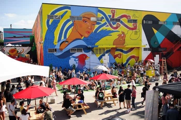The streets of Strathcona come alive for the Strathcona Street Party, June 22. Photo Vancouver Mural