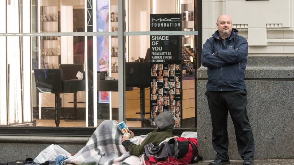 Brent Findley, senior manager of security, life and safety at CF Pacific Centre