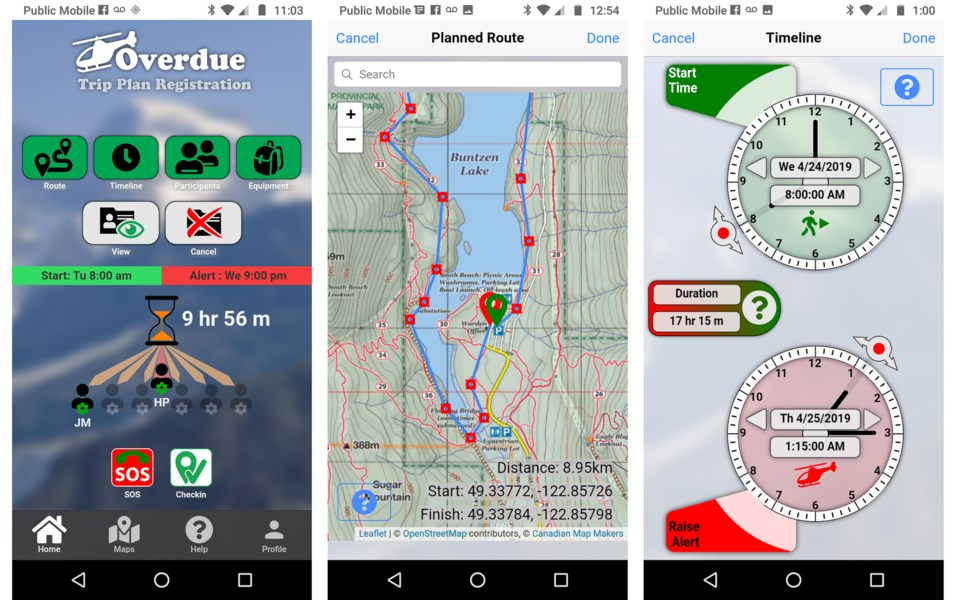 Chapman and Graham's app offers a safety net for skiers, hikers, mountaineers or even someone drivin