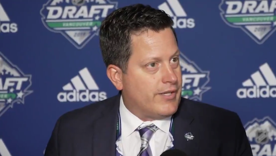 Judd Brackett at the 2019 NHL Entry Draft.