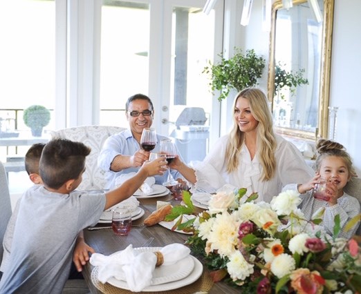 Karst with her family in their Port Moody home