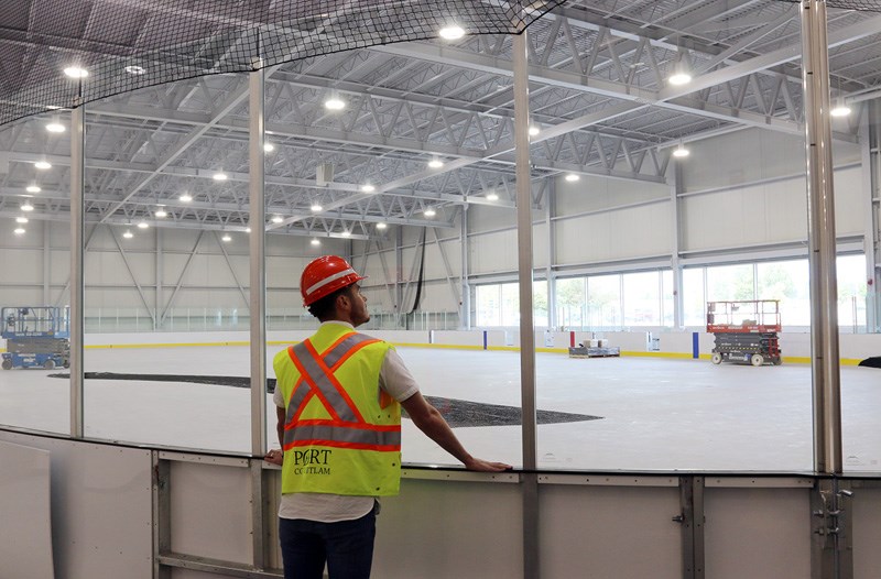 PoCo Mayor Brad West at ice rink