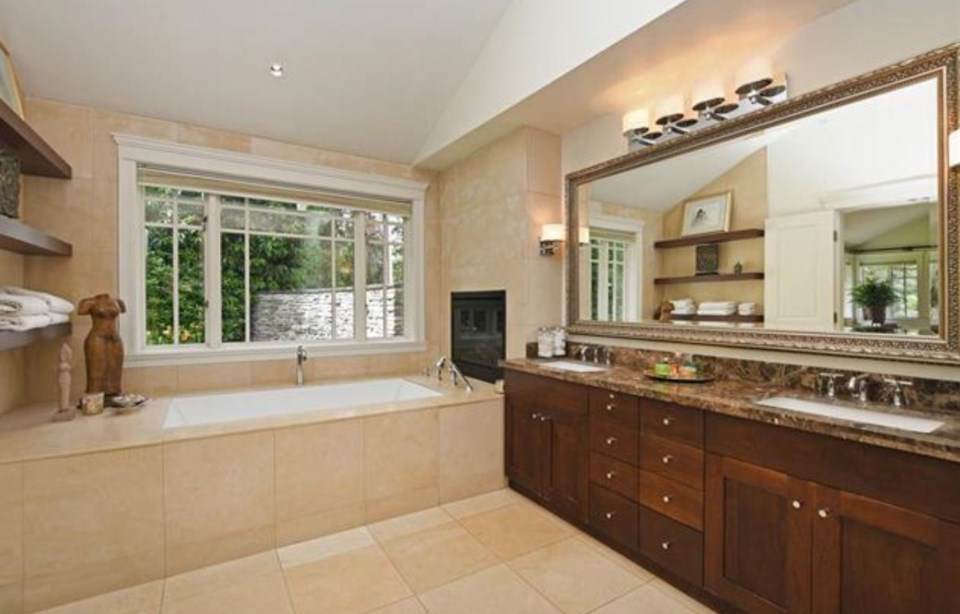 Southlands $16-8M ranch home master bathroom