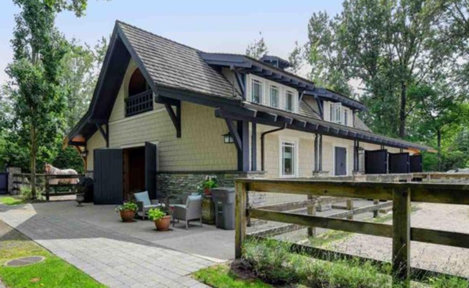 Southlands $16-8M ranch home barn stable
