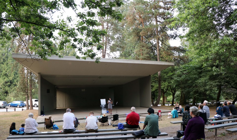 Poetry in the Park, bandshell, Queen's Park