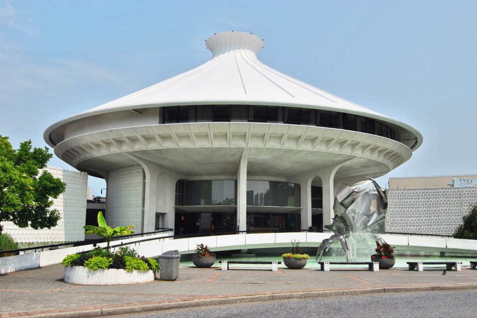 Opened in 1968, the Vancouver Planetarium is now known as the H.R. MacMillan Space Centre. Photo cou