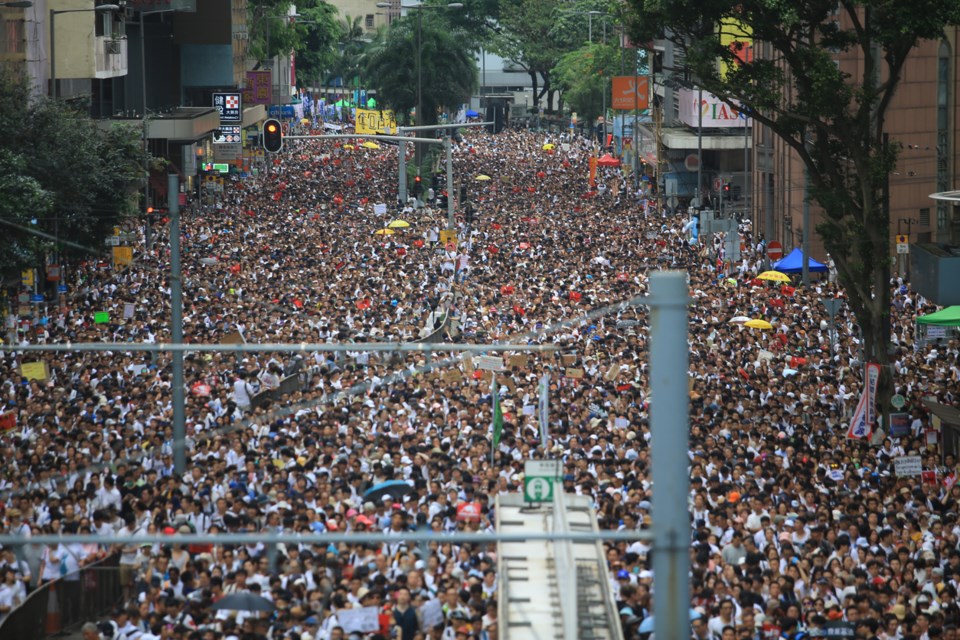 Hong Kong residents protest erosion of freedom under Chinese rule in the territory. Rising tensions