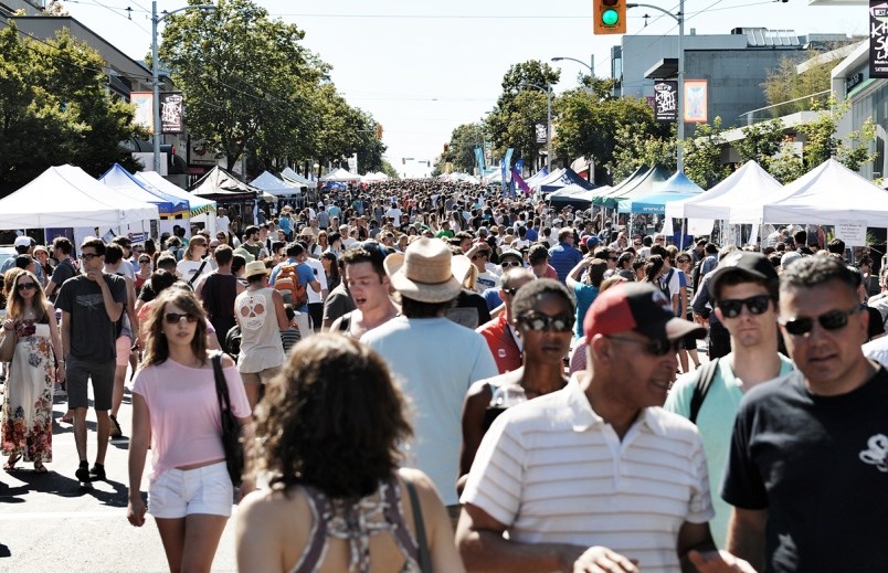 The annual Khatsahlano Street Party rocks 10-blocks of West Fourth Avenue July 6. File photo Rebecca