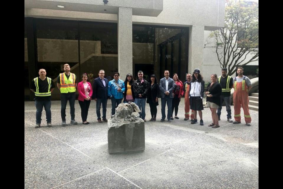 Earlier this year, a small group attended the removal of the Judge Begbie statue in front of the court house in New Westminster.
