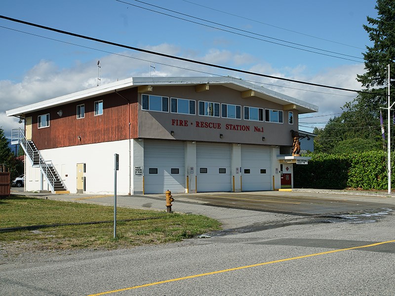 Powell River fire hall on Courtenay Street