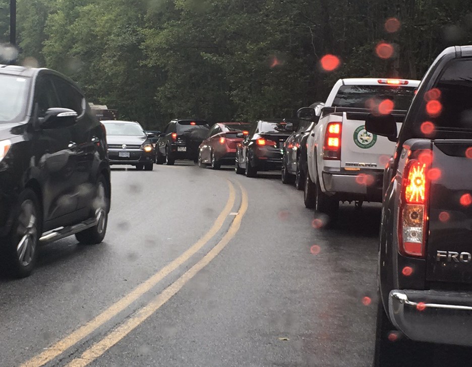 burnaby mountain traffic