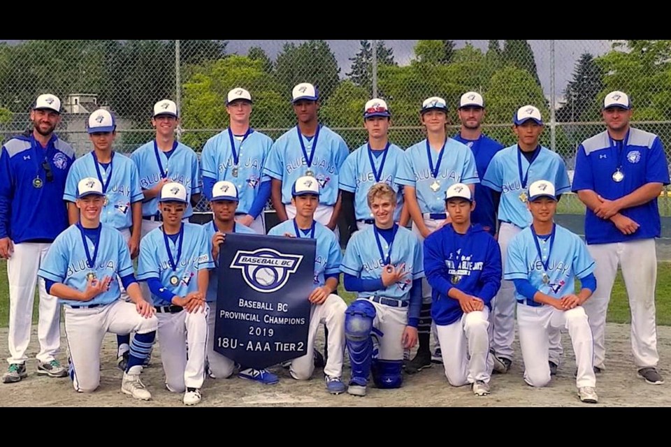 North Delta Junior Blue jays are off to Red Deer next month for the Western Canadian Championships after capturing Baseball BC's 1U AAA Tier Two Provincial Championship in Newton last weekend.