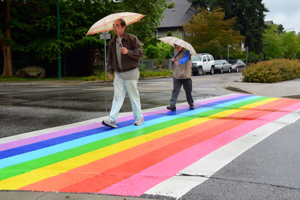 Rainbow crosswalk