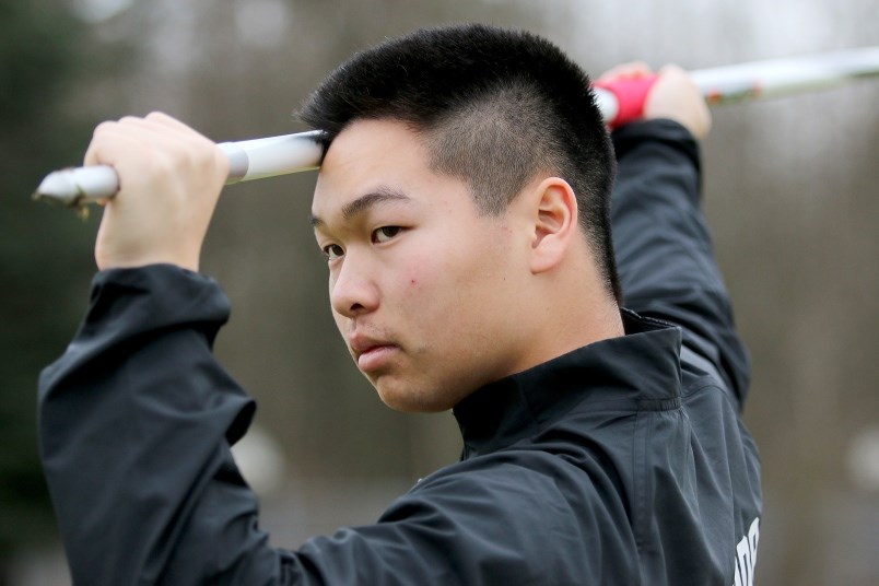 Royal City track and field's Jarrett Chong is part of a large recruiting class for SFU's track and field team.