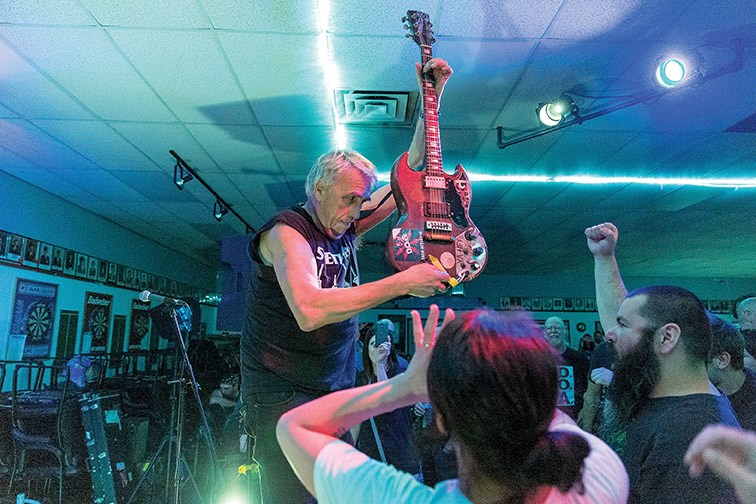 Vancouver punk legends D.O.A. perform at the Prince George Legion on Friday night. Citizen Photo by James Doyle