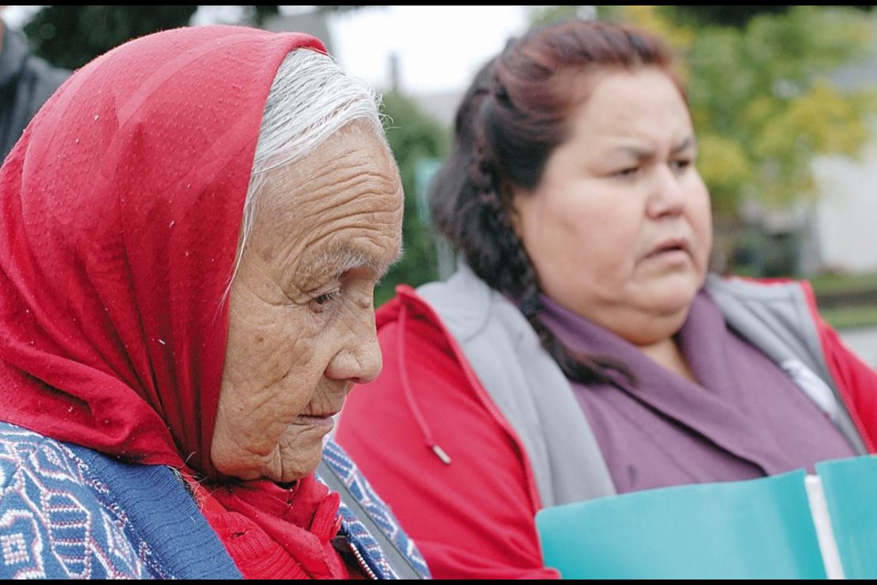 About 100 people, including members of the Tsilhqot’in First Nation, were among those who attended an October 2010 ceremony at the New Westminster Secondary School site to commemorate Chief Ahan. The city is hosting the Tsilhqot’in Nation, who will hold a ceremony in New Westminster this week.