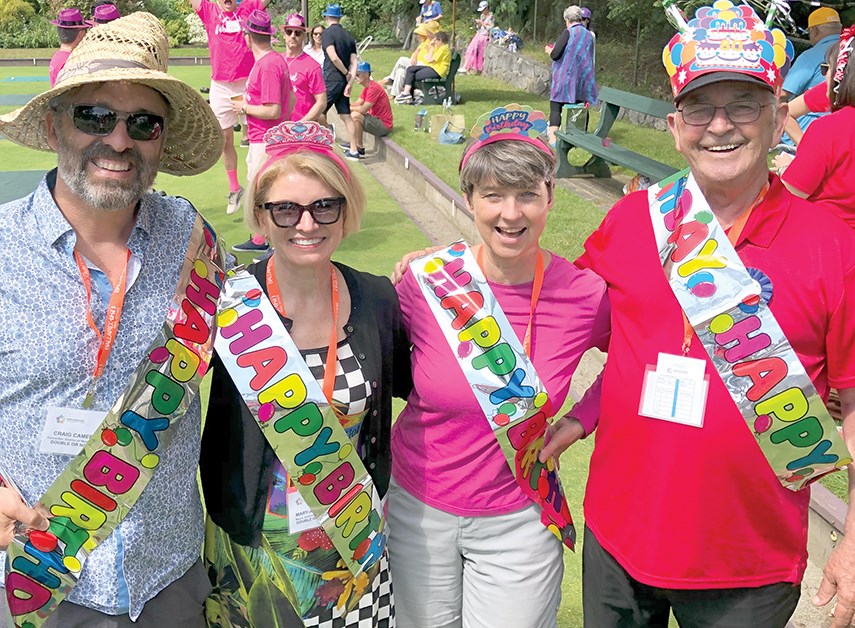 West Vancouver Mayor Mary-Ann Booth (second from left) with councillors Craig Cameron, Nora Gambioli and Bill Soprovich.