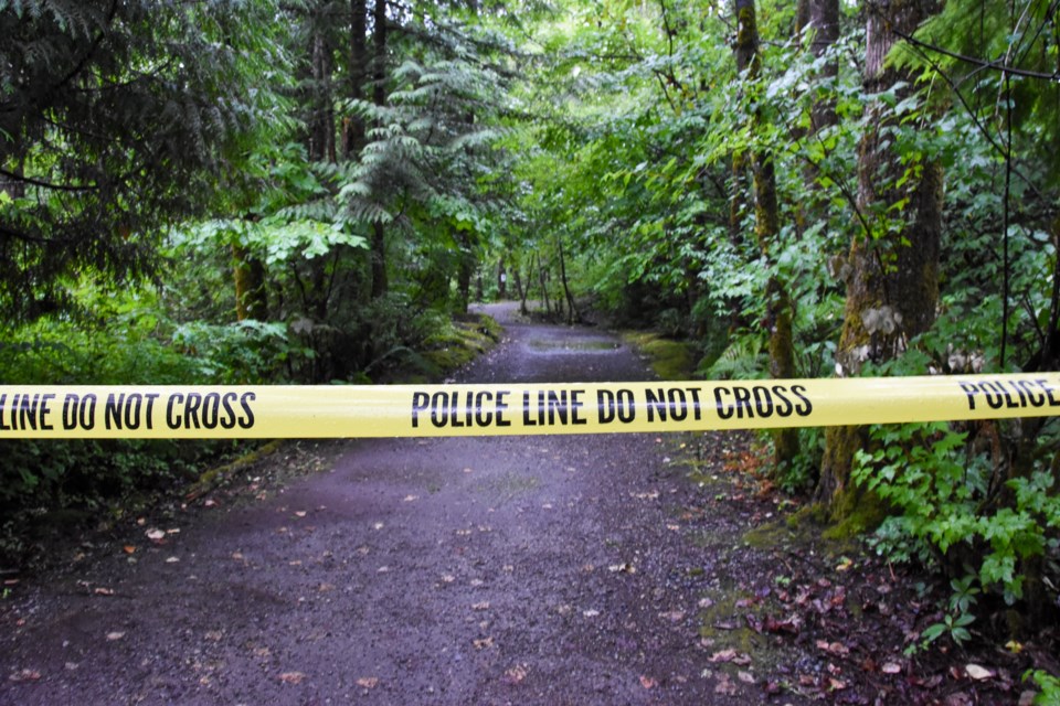 Conservation officers have cordoned off a section of trails at Coquitlam River Park near Oxbow River following the encounter