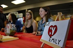 The Senior Women's Salmonbellies helped community members support Emily Goss and her family, following a recent accident that's left her in hospital, by holding a fundraiser.