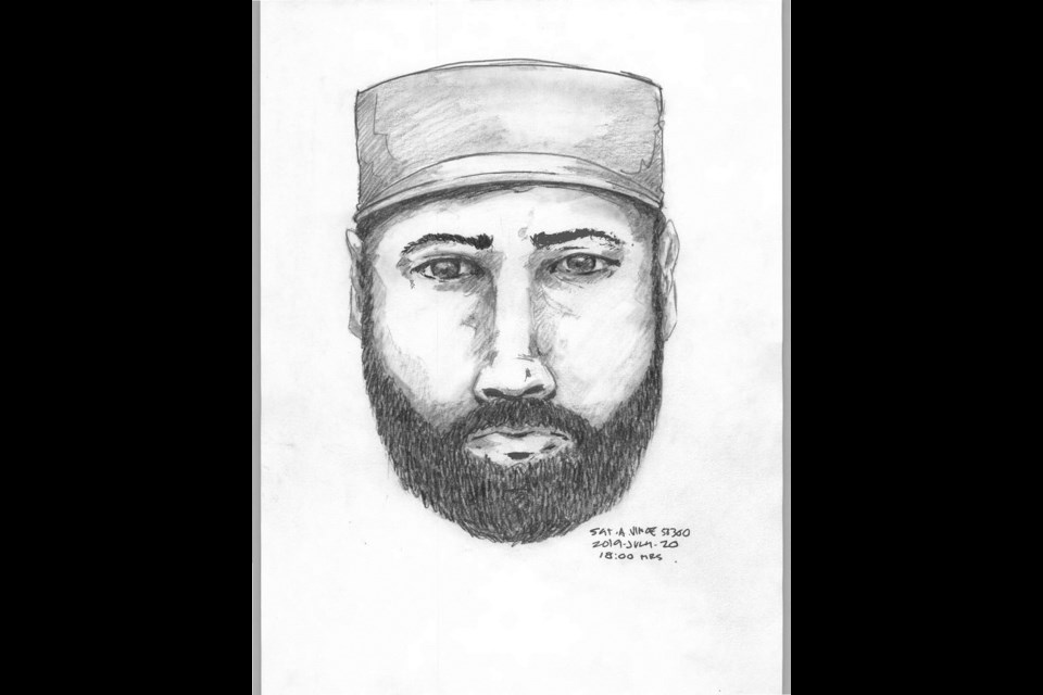 BC RCMP have released a composite sketch of a man they call a person of interest in the Lucas Fowler-Chynna Deese murder investigation.