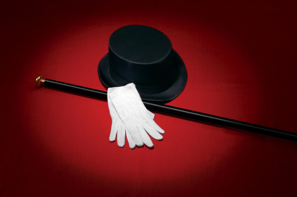 iStock, entertainer, top hat and cane