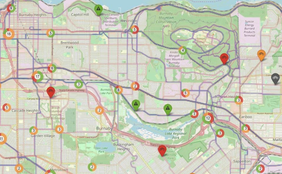 cycling map