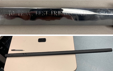 This samurai sword was turned into police. Burnaby RCMP are working to find its owner.